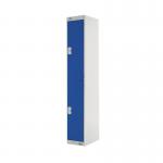 Two Compartment Express Standard Locker 300x450x1800mm Blue Door MC00154 MC00154
