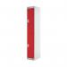 Two Compartment Express Standard Locker 300x450x1800mm Red Door MC00156 MC00156