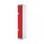 Two Compartment Express Standard Locker 300x450x1800mm Red Door MC00156 MC00156