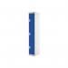Three Compartment Express Standard Locker 300x450x1800mm Blue Door MC00157 MC00157
