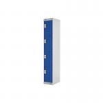 Four Compartment Express Standard Locker 300x450x1800mm Blue Door MC00160 MC00160