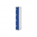 Four Compartment Express Standard Locker 300x450x1800mm Blue Door MC00160 MC00160