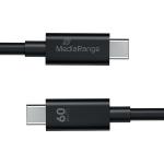 MediaRange USB Type C Cable Charge and Sync USB 3.0 5Gbit 60W Max 1.2m Black MRCS213 ME87332