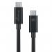 MediaRange USB Type C Cable Charge and Sync USB 3.0 5Gbit 60W Max 1.2m Black MRCS213 ME87332