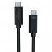 MediaRange USB Type C Cable Charge and Sync USB 3.1 10Gbit 100W Max 1.2m Black MRCS214 ME87334