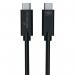 MediaRange USB Type C Cable Charge and Sync USB 3.1 10Gbit 100W Max 1.2m Black MRCS214 ME87334