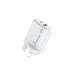 MediaRange GaN Fast Charging Adapter UK Plug 1xUSB-C and 1xUSB-A 25W White MRMA112-UK ME87893