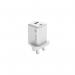 MediaRange GaN Fast Charging Adapter UK Plug 1xUSB-C and 1xUSB-A 45W White MRMA113-UK ME87895