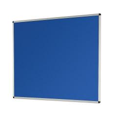 Cheap Stationery Supply of Metroplan 900x600mm Resist-a-Flame Class 0 Aluminum Framed Notice Board Dark Blue 45381 Office Statationery