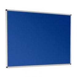 Cheap Stationery Supply of Metroplan 1200x1800mm Resist-a-Flame Class 0 Aluminum Framed Notice Board Dark Blue 45411 Office Statationery