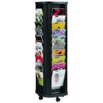 Fast Paper Mobile A4 Carousel Literature Display 40 Compartments F27301 MF20116