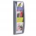 Fast Paper Quick Fit System Wall Display 5xA5 Silver 4063.35 MF23966