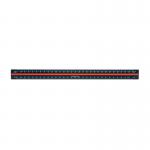 Linex Tri-Scale Ruler 30cm Aluminium Black H382 MF46300