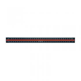 Linex Tri-Scale Ruler 30cm Aluminium Black H382 MF46300