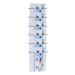 Twinco Silver A4 6 Compartment Literature Holder (Wall mountable) TW51408