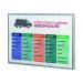 Fast Paper A3 Information Display Silver (Wall mountable, holds A3 pages) 4069.35