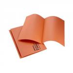 Initiative Square Cut Folders Mediumweight 250gsm Foolscap Orange