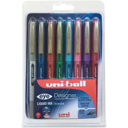 Cheap Stationery Supply of Uni-Ball UB-157 Eye Rollerball Medium Assorted (Pack of 8) 153528624 Office Statationery