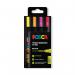 Posca 5M Paint Markers Medium Fluorescent Assorted (Pack of 4) 153544858 MI00667