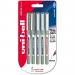 Uni-Ball UB-157 Eye Rollerball Pen Medium Assorted (Pack of 5) 152544319
