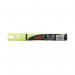 Uni-Ball UniChalk PWE5M Glass Marker Bullet Tip Fluorescent Yellow (Pack of 6) 264622000 MI11626