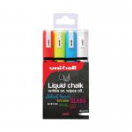 Uniball PWE-5M Chalk Marker Medium Bullet Assorted (4 Pack) 153528181 MI46700