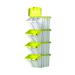 Barton Multifunctional Storage Bins Yellow Lids (Pack of 4) 052106/4