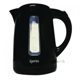 Igenix 1.7 Litre Jug Kettle Cordless Black (3kW jug kettle with rapid boil) IG7205 MK52196