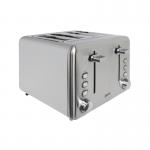 The photo features the sleek and modern design of the Igenix Stainless Steel Toaster, with a 4-slice capacity. The toaster is adorned with the Igenix logo and has a shiny silver finish, making it a stylish addition to any kitchen.