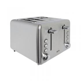Igenix Stainless Steel Toaster 4-Slice Fcl4001H IG3204 MK9795