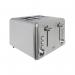 The photo features the sleek and modern design of the Igenix Stainless Steel Toaster, with a 4-slice capacity. The toaster is adorned with the Igenix logo and has a shiny silver finish, making it a stylish addition to any kitchen.