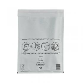 Mail Lite Bubble Lined Postal Bag Size LL 230x330mm White (Pack of 50) MAIL LITE LL MQ00217