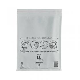 Sealed Air Bubble Lined Postal Bag LL 230x330mm White (Pack of 50) 100355434 MQ00217