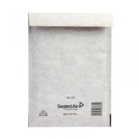 Sealed Air + Bubble Lined Postal Bag Size D1 180x260mm Oyster White (Pack of 100) 103025656 MQ23841
