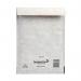 This photo shows a pack of 100 oyster white Mail Lite Padded Envelopes, with each envelope measuring 180x260mm. Each envelope features a durable bubble lined interior, providing extra protection for your postal items. Perfect for sending important documents, photos, or other small items securely through the mail.