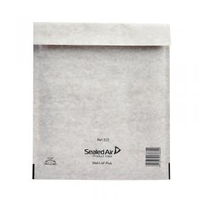 Mail Lite + Bubble Lined Postal Bag Size E/2 220x260mm Oyster White (Pack of 100) MLPE/2 MQ23842