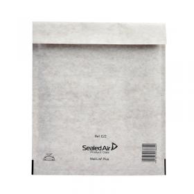 Mail Lite + Bubble Lined Postal Bag Size E2 220x260mm Oyster White (Pack of 100) MLPE2 MQ23842