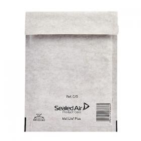 Mail Lite + Bubble Lined Postal Bag Size C/0 150x210mm Oyster White (Pack of 100) MLPC/0 MQ23848