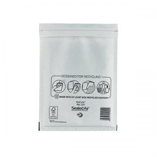 Cheap Stationery Supply of Mail Lite Bubble Postal Bag White D1-180x260 (Pack of 100) 101098082 MQ27098 Office Statationery