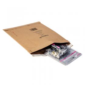 Mail Lite Padded Postal Bag Size D/1 181x273mm Brown (100 Pack) 100943477 MQ29704