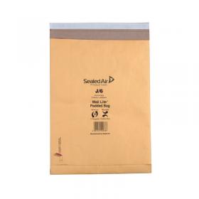 Mail Lite Padded Postal Bag Size J/6 314x450mm Gold (50 Pack) 100943512 MQ29709