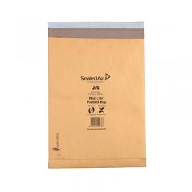 Mail Lite Padded Postal Bag Size J6 314x450mm Gold (50 Pack) 100943512 MQ29709