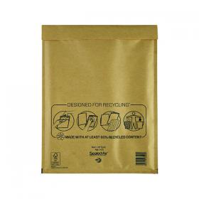 Mail Lite Bubble Lined Postal Bag Size H/5 270x360mm Gold (Pack of 50) 103027407 MQ50141