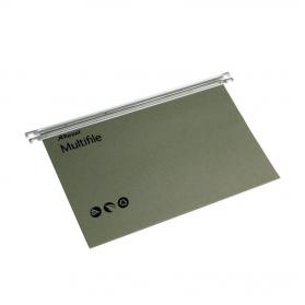 Rexel Multifile Suspension File V Base 15mm Green (Pack of 50) 78008 MS78008