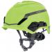 MSA V-Gard H1 Non Vented Helmet Lime Green MSA16051