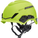 MSA V-Gard H1 Tri-Vented Safety Helmet Lime Green MSA16060