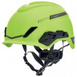 MSA V-Gard H1 Tri-Vented Safety Helmet Lime Green MSA16060