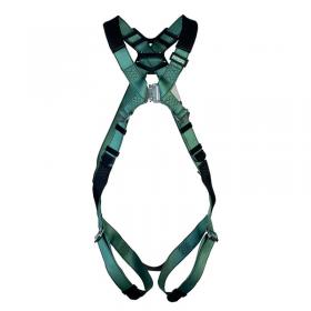 MSA V-Form Full Body Back D-Ring Qwik-Fit Safety Harness Green XS MSA18924