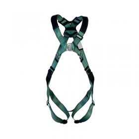 MSA V-Form Full Body Back Chest D-Ring Qwik-Fit Safety Harness Green L MSA10206041 MSA18939
