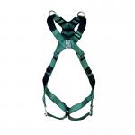 MSA V-Form Full Body Back Chest Shoulder D-Ring Bayonet Safety Harness Green XS MSA10206045 MSA18943